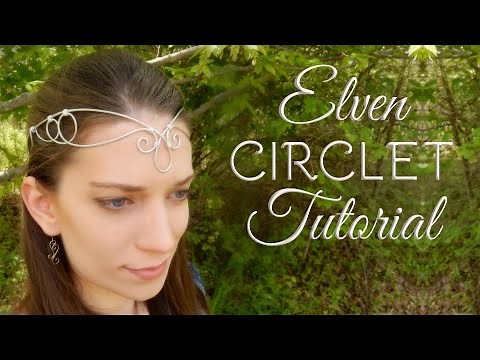 How to Make an Elven Circlet - Easy Wire Wrapping Tutorial - DIY Ren Fair LARP Crown Headpiece
