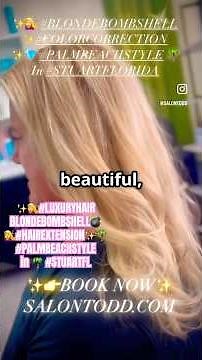 Blonde Bombshell TransformationFrom basic to bombshell—full blonde makeover with custom color