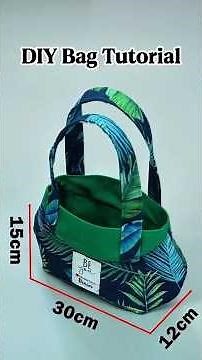 ​DIY Stylish Tote Bag from Fabric Scraps! 🌿👜 (Step-by-Step Tutorial) | #shorts