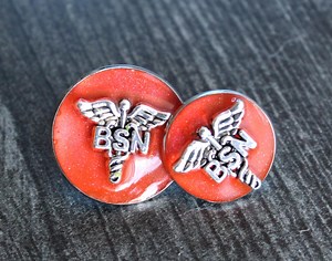 Bsn Bachelor of Science Nursing Pin for White Coat Pinning Ceremony, Sparkle Red - Etsy