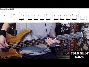 Cold Shot by Stevie Ray Vaughan - Bass Cover with Tabs Play-Along