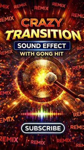 Gong Hit Transition Sound Effect | Cinematic Impact SFX