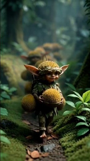 Forest Durian Guardians — Miniature Goblins in the Tropical Jungle | 4K Fantasy Realism