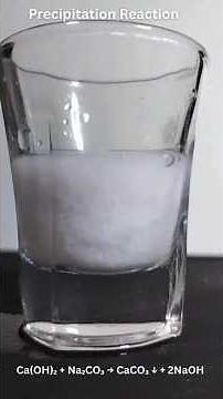 Precipitation of Calcium Carbonate.#chemistry #fyp #scienceexperiment #viral #experiements