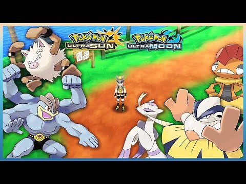 Pokemon UltraSun & UltraMoon - How To Get Machamp,Primeape,Hariyama,Mienshao & Scrafty
