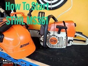 How to start STIHL MS361
