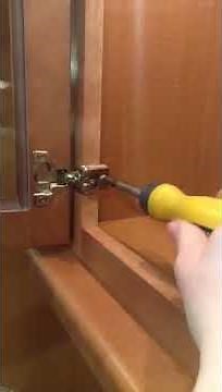 How to adjust a 6-way adjustable cabinet hinge.