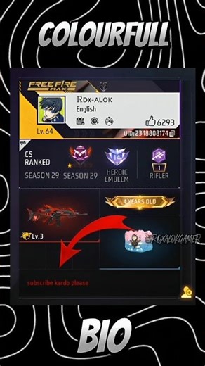 how to write colourful bio in free fire 🤩 | free fire new tips and tricks ‪@TotalGaming093‬