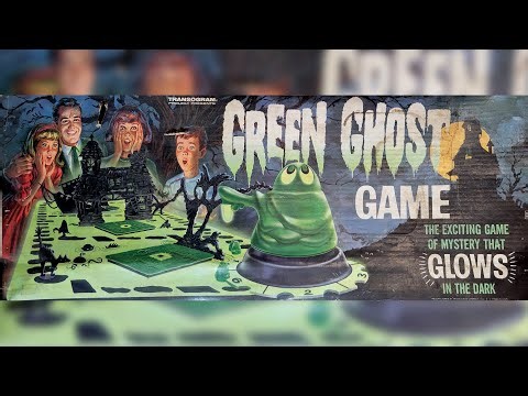 Board Game Archaeology #68 Green Ghost game by Transogram (1965)