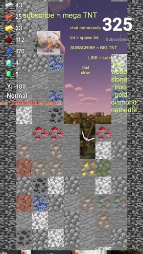 minecraft falling pickaxe with @AniK-PLayzZ | #minecraft #minecraftlive