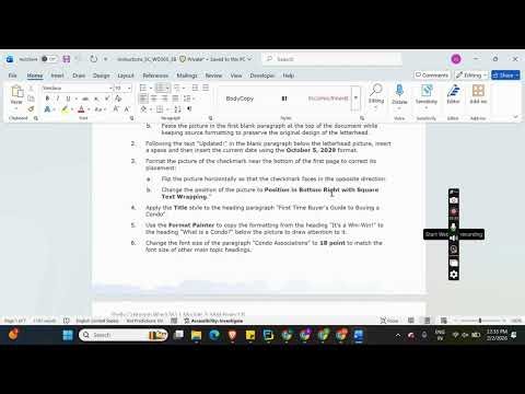Shelly Cashman Word 365 | Module 3: SAM Project B Marshall Realty #shellycashman