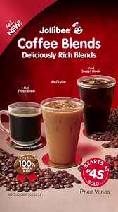 47 reactions | Discover the All-New Jollibee Coffee Blends— Iced...