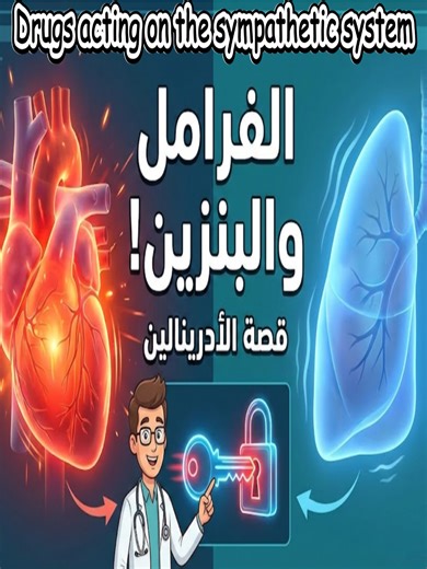 (Sympathetic System)رحلة داخل أعصابك كيف تروض جهازك السيمبثاوي بالأدوية؟ Sympathetic Nervous System, Pharmacology, Sympathomimetics, Adrenergic Receptors, Alpha Blockers, Beta Blockers, Norepinephrine, Epinephrine, Adrenaline, Asthma Drugs, Hypertension treatment, Medical Education, Pharmacy students, الجهاز العصبي الودي, فارماكولوجي, الأدرينالين, مستقبلات بيتا, أدوية الضغط, علاج الربو, كلية الصيدلة, الطب البشري, شرح أدوية, النورإيبينفرين, #Pharmacology, #Medicine, #SympatheticSystem, #فارما, #ط