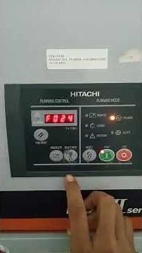 setting range pressure compressor HITACHI