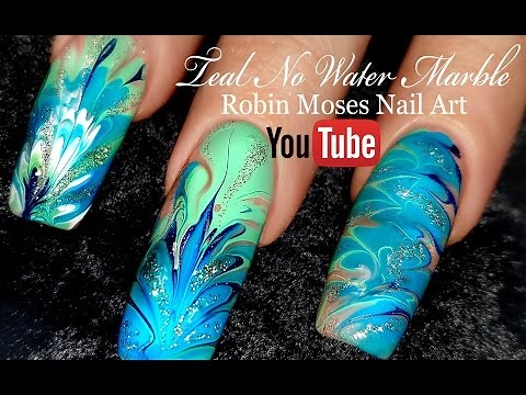 No Water Needed - MINT MANI Diva DIY Drag Marble nail art Tutorial
