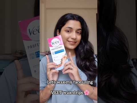 Waxing my face using VEET wax strips 😭 | #shorts #viral #ashortaday #review