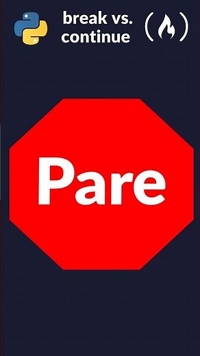 Python break vs. continue | Diferencia y Ejemplo #Shorts