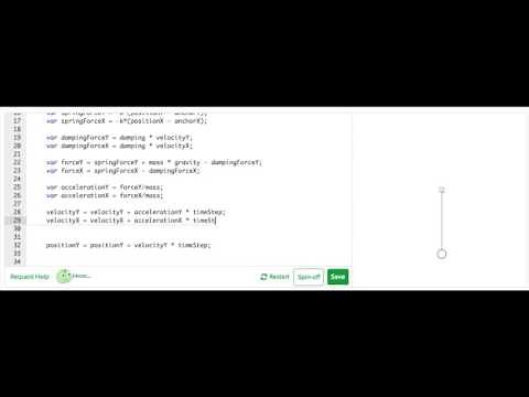 2D spring-mass system | Simulation | Computer Animation | Khan Academy