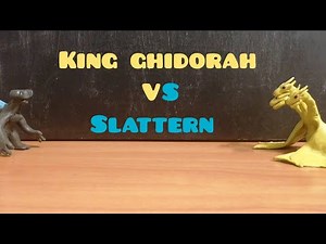#Godzillavsvpacificrim King ghidorah vs slattern|Claymation