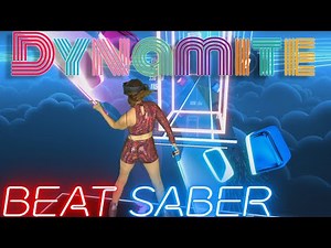 Beat Saber || Dynamite by BTS - Official BTS Music Pack (Expert+) First Attempt || Mixed Reality
