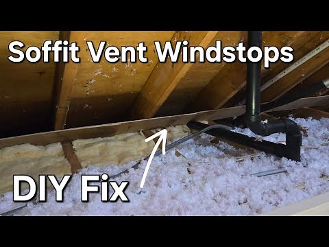 STOP Insulation Movement! | Easy DIY Soffit Vent Wind Stop Installation (Save Money!)