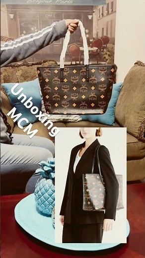 MCM AREN TOTE UNBOXING #mcm #totebag #unboxing #handbagunboxing