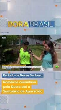 Romeiros caminham pela Dutra até o Santuário de Aparecida