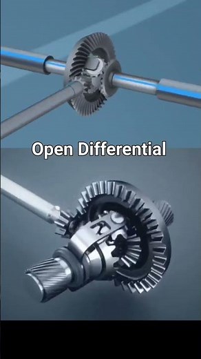 How an Open Differential REALLY Works 🤯#machine #shorts #mechanism #engineering #automobile #yt