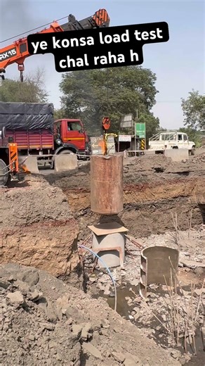 dynamic load testing on working pile.#piling #loadtest #hammer #dynamic #heavycivil #structure #work