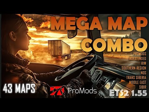 Promods Mega Combo - 43 Maps for ETS2 1.55 - Setup Guide