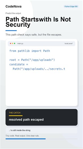 Path Startswith Is Not Security