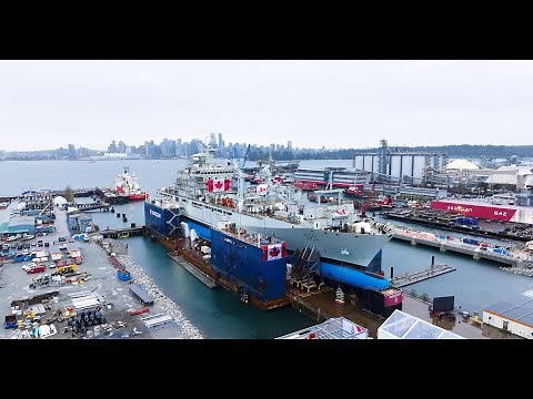 Prime Minister Justin Trudeau Joins Seaspan for HMCS Protecteur Launch Celebration & Naming Ceremony