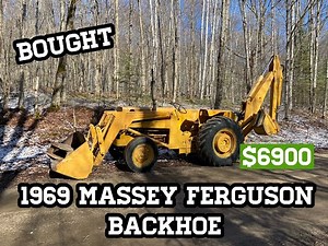 Bought a Massey Ferguson 3165 Backhoe Tractor