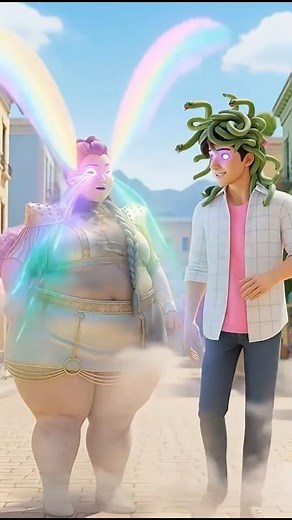 Magic Potion 💫 The Fat Girl’s Incredible Transformation 💔👩‍🔬 True Love Story #aianimals #shorts