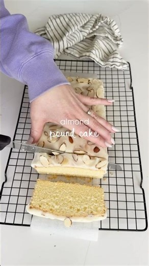 the pound cake your spring needs ✨ #almond #almondpoundcake #foodies #baking
