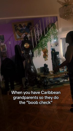 Oh the “boob check” if it falling out, you cant wear it 😂 #caribbean #westindian #grandparents #explore #fyp