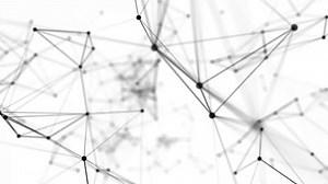 Digital Network Connection Structure Animation with Dots And Lines. Futuristic Background. Digital Technology Concept. 4K