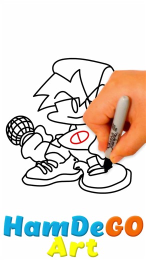 How to Draw Boyfriend from Friday Night Funkin: Easy Drawing Tutorial