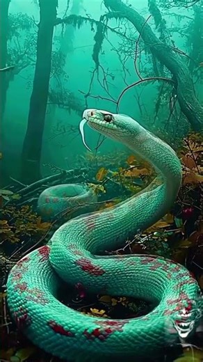 Naturel Snake 🌴 and feel the sound 📢 Amazon Old and Big Snake🐍 #snake #nature #shorts