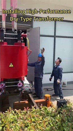 Expert Team at Work: Dry-Type Transformer Setup for Reliable Power