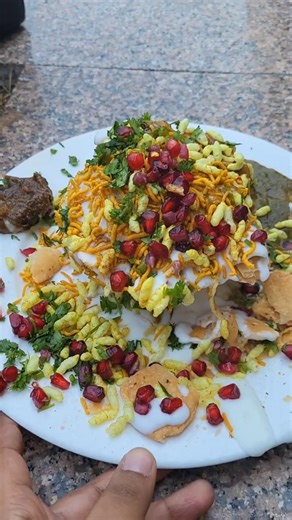 Basket Chaat at the famous ROYAL CAFE in Lucknow. It's not just a hype, it's real good.