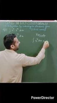 Ch7 Integrals Important Questions | Standard Form Method Explained