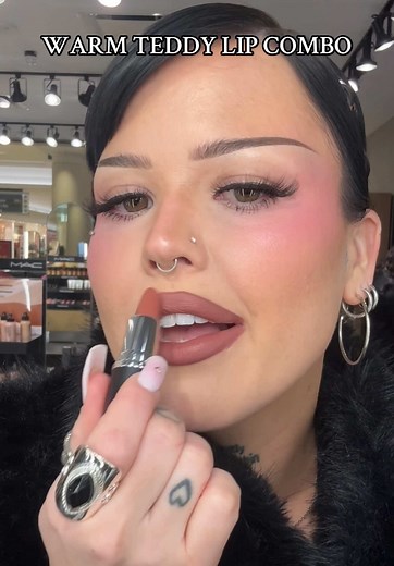 Warm Teddy Lip Combo Tutorial with MAC Products