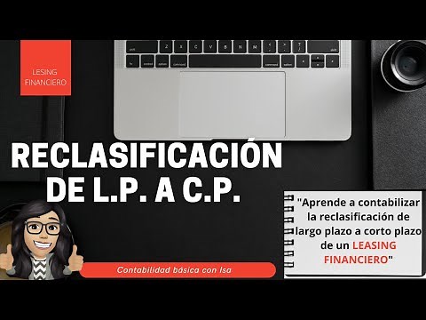 RECLASIFICACIÓN DE LARGO A CORTO PLAZO, LEASING