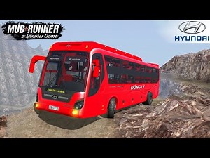 Spintires: MudRunner - HYUNDAI UNIVERSE Bus Extreme Mountain Road Driving