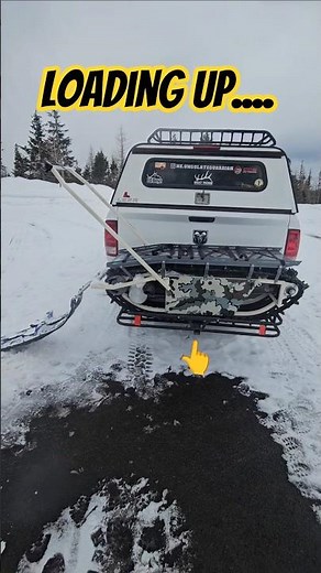 Easy load up. #tracksled #snowmobile #snowdog #offroadvehicles #skigear #custom