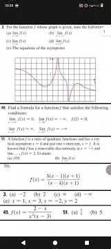 Solved Questions on Limits at Infinity.
