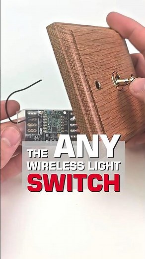 Make ANY Light Switch WIRELESS: No Style Limits!
