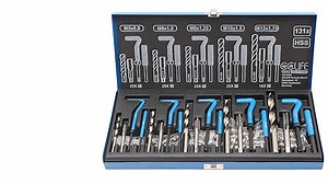 CCLIFE Gewindereparatur Gewinde 131tlg Reparatur Satz Einsätze Hülsen, mit M5 M6 M8 M10 M12