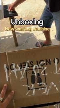 Unboxing our new washing machine #condura #washingmachine